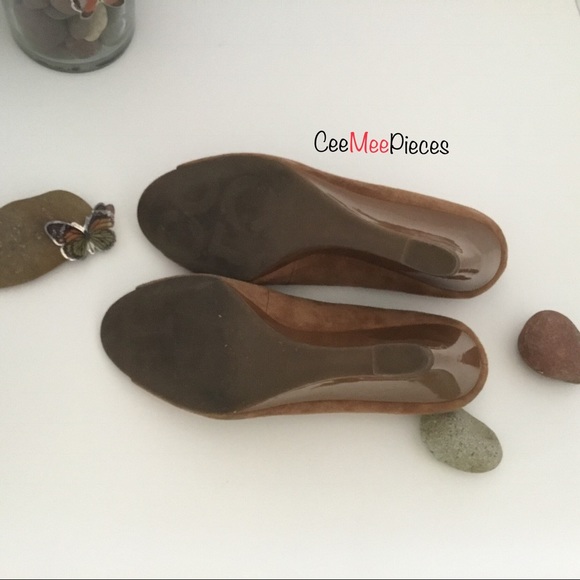 Franco Sarto “Glitzy” Brown Tan Wedge, Sz 10M - Picture 6 of 6